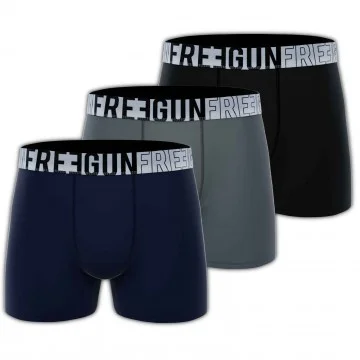 3er-Pack Herren-Boxershorts aus Baumwolle "Premium Signature AND" (Boxershorts für Männer) Freegun auf FrenchMarket