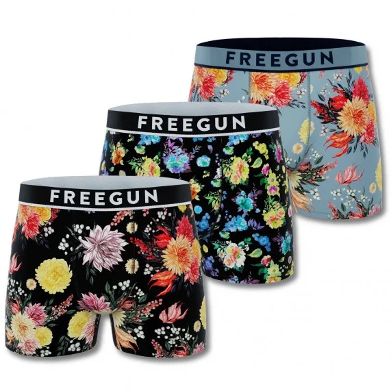 Lot de 3 Boxers Homme Coton "Premium Signature Flowers" (Lot boxers Homme) Freegun chez FrenchMarket Lot de 3 Boxers Homme Coton "Premium Signature Flowers" (Lot boxers Homme) Freegun chez FrenchMarket