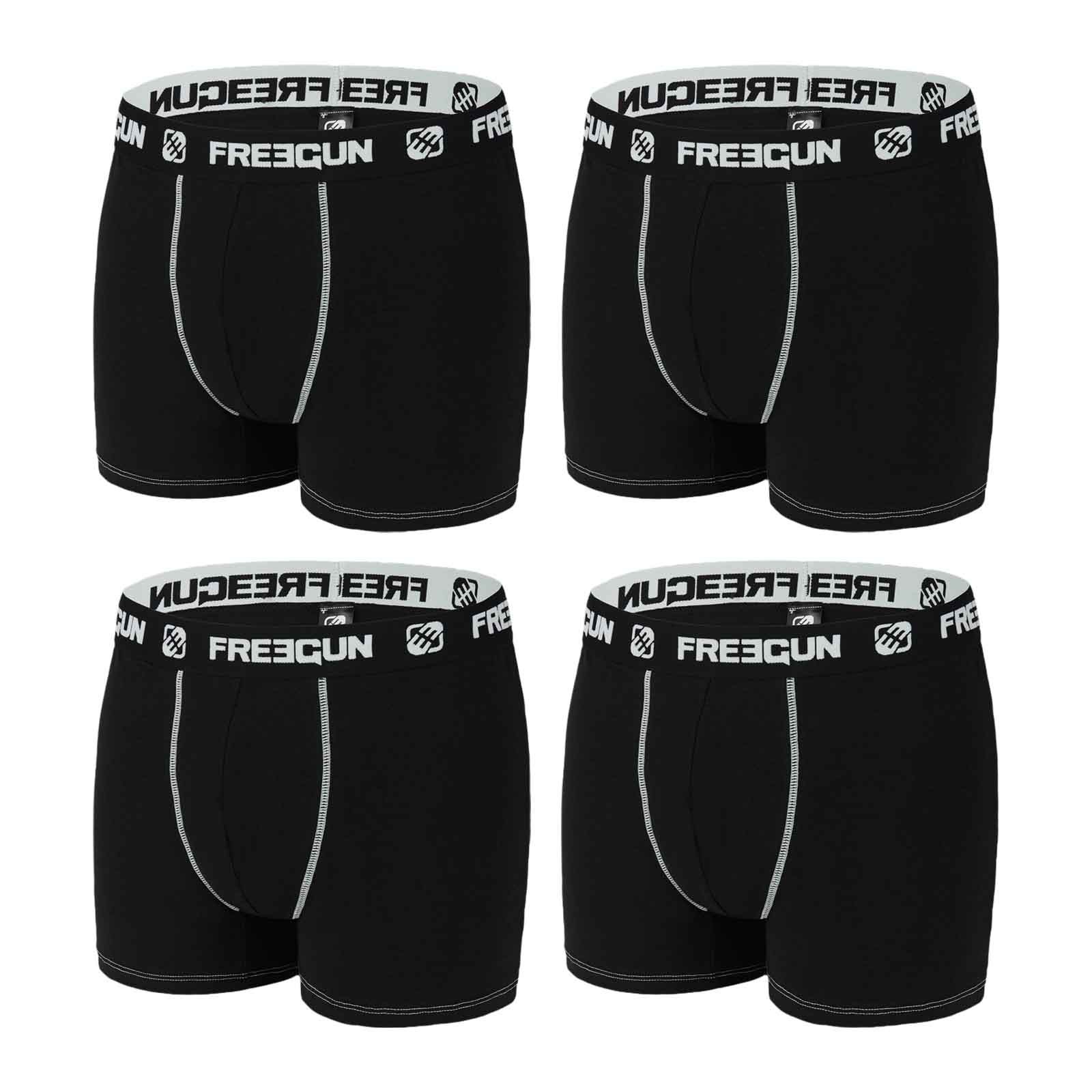 PUMA Set di 4 boxer da uomo in cotone biologico per tutti i giorni