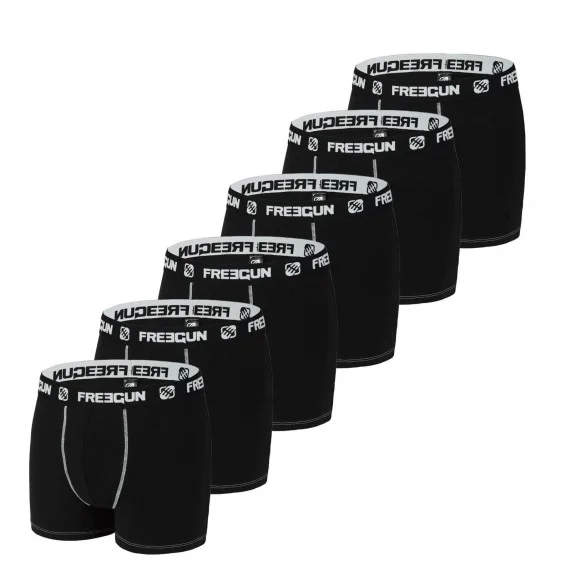 Lote de 6 bóxer de algodón para hombre (Calzoncillos para hombre) Freegun chez FrenchMarket