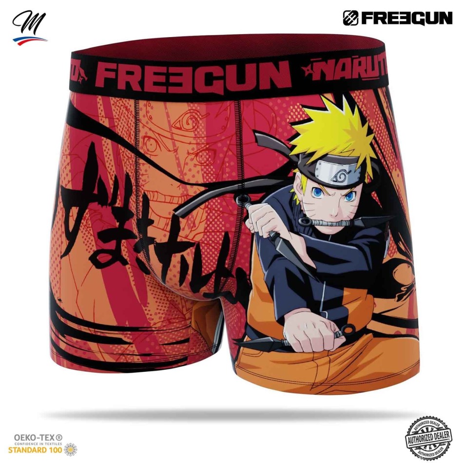 FREEGUN Lot de 3 Boxers Homme Naruto Shippûden | sASUKE Delivery offered