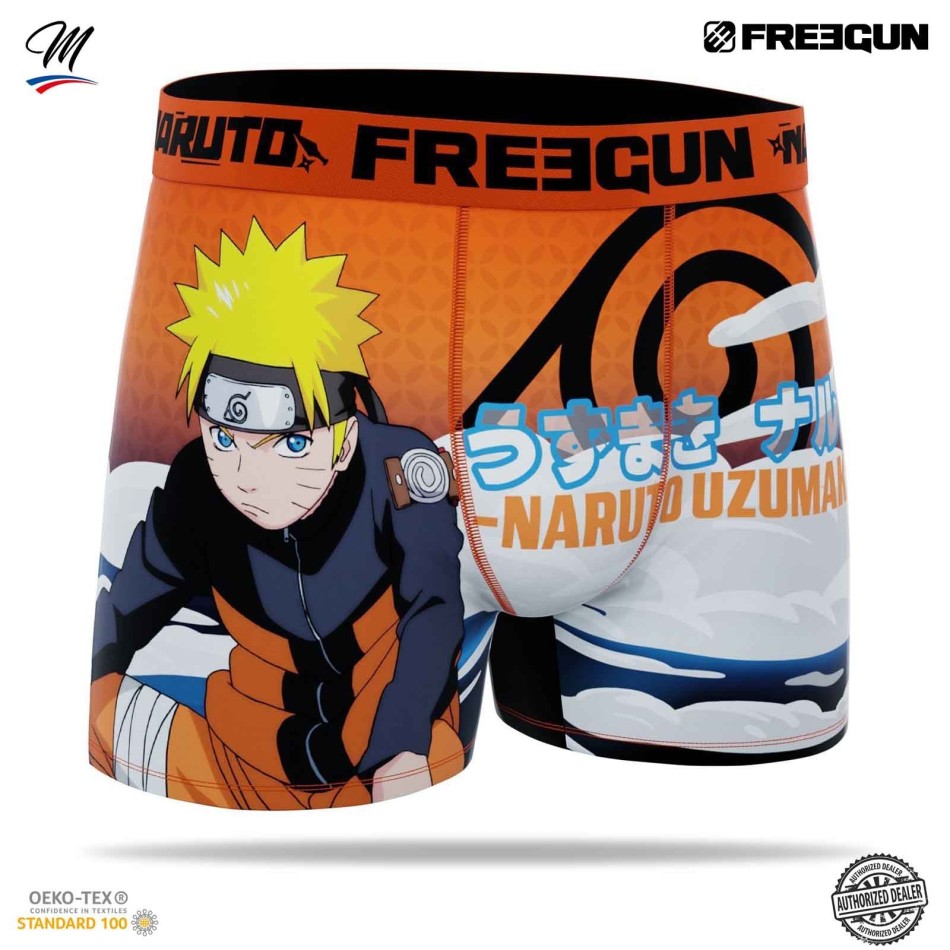 FREEGUN Set med 3 boxershorts för män Naruto Shippûden | sASUKE Fri leverans