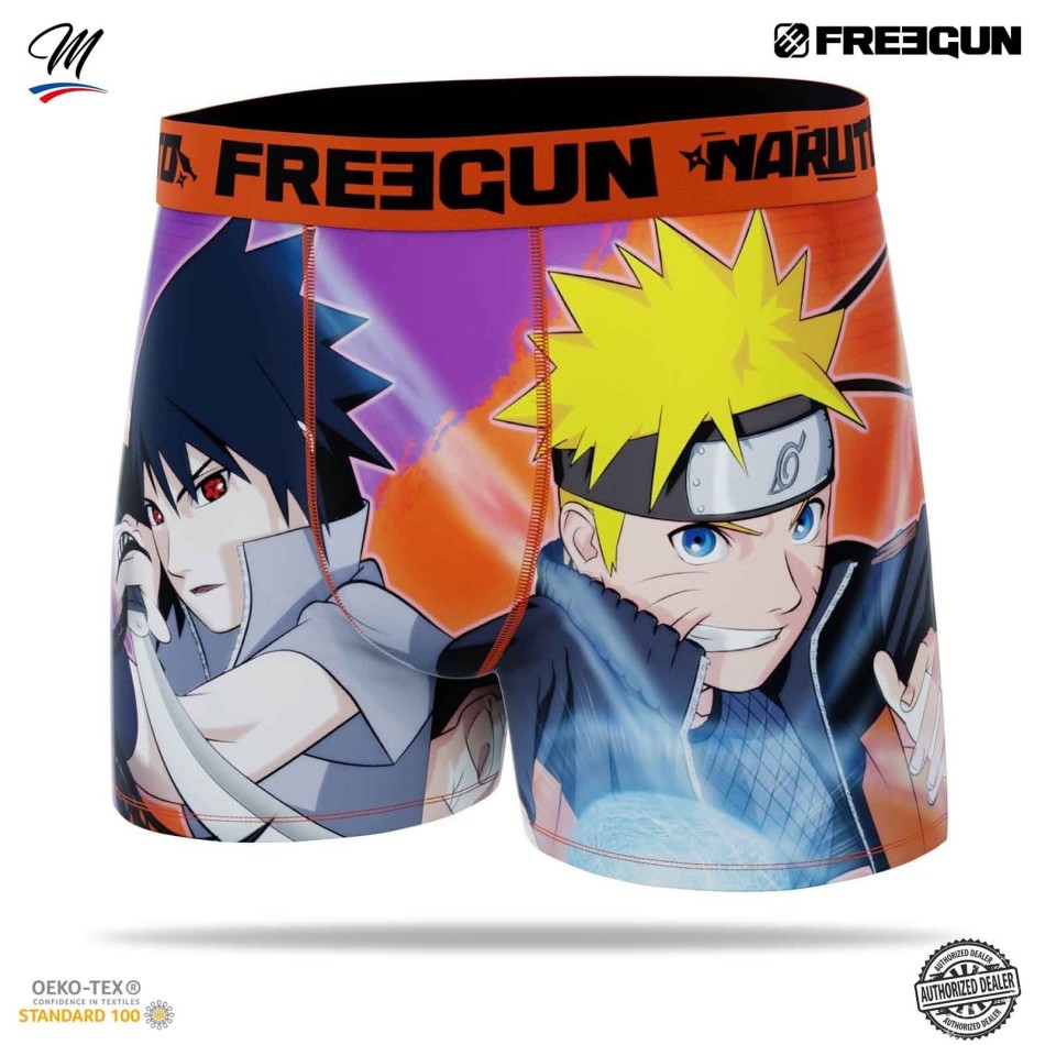 FREEGUN Set med 3 boxershorts för män Naruto Shippûden | sASUKE Fri leverans