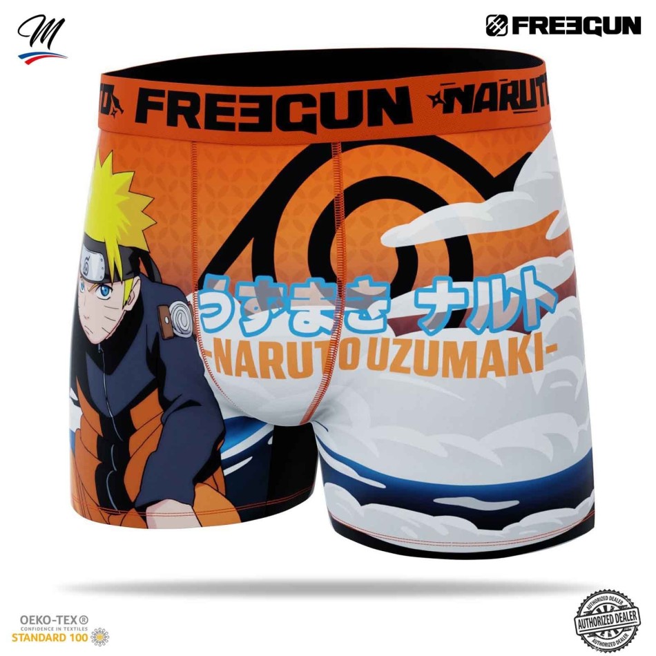 FREEGUN Set med 3 boxershorts för män Naruto Shippûden | sASUKE Fri leverans