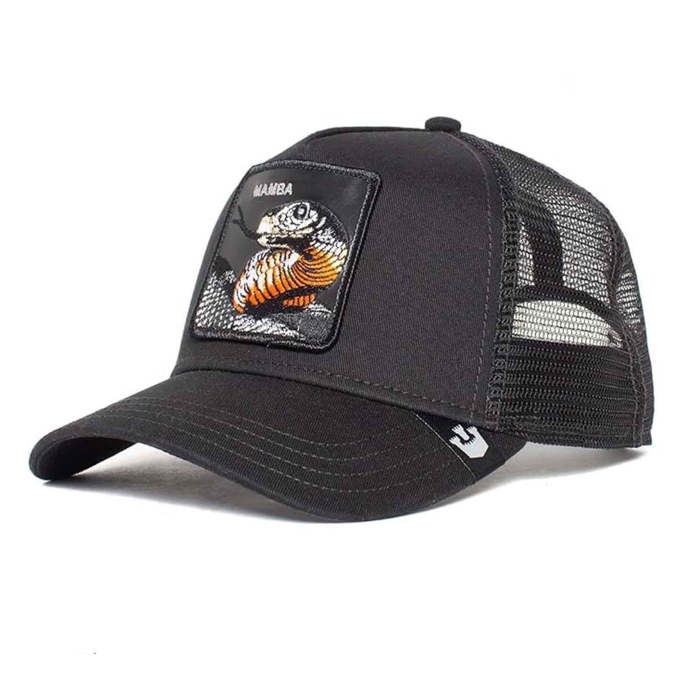 GOORIN BROS "Black Mamba" Snake Trucker Cap Fri leverans