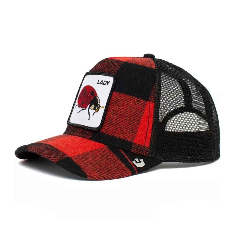 Casquette Trucker à Carreaux LADY - Coccinelle "Plaidy Bug"