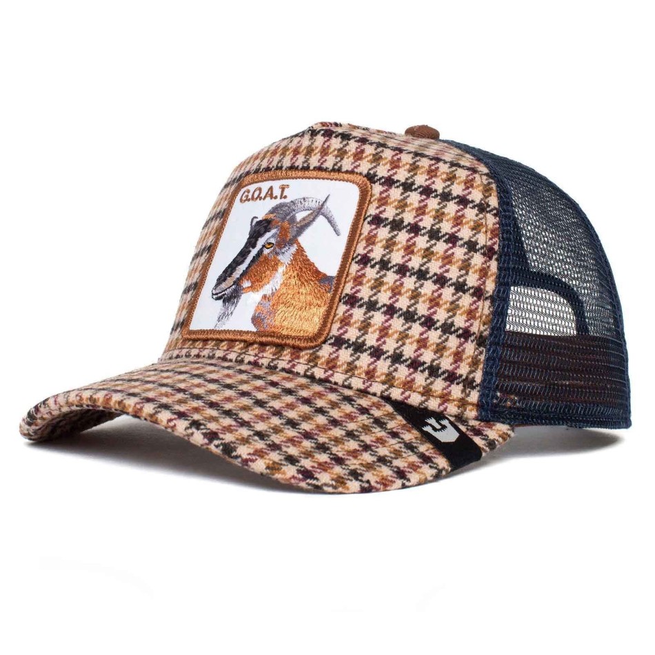 Trucker-Cap mit Karos G.O.A.T. - Ziege "Good Kid Plaad City (Cap) Goorin Bros auf FrenchMarket