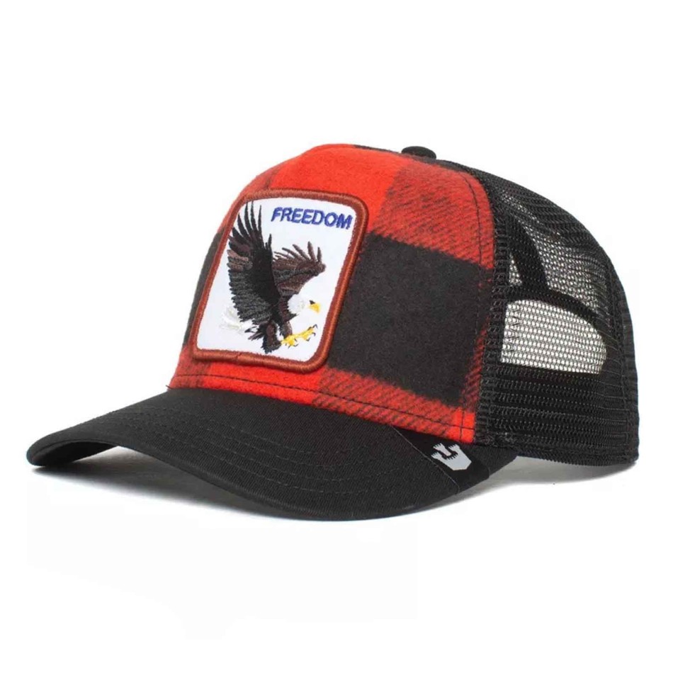 FREEDOM Trucker-Cap mit Karos - Adler "Ski Free (Cap) Goorin Bros auf FrenchMarket