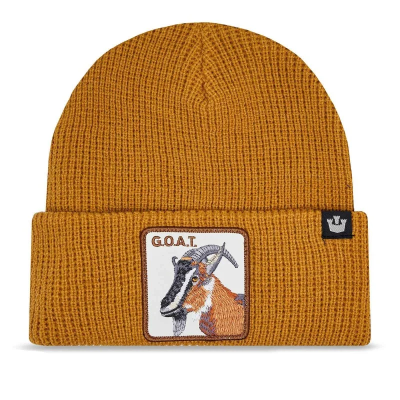Goorin Bros - Bonnet Grosse Maille Chèvre - G.O.A.T. "The Greatest" Taille Unique Camel