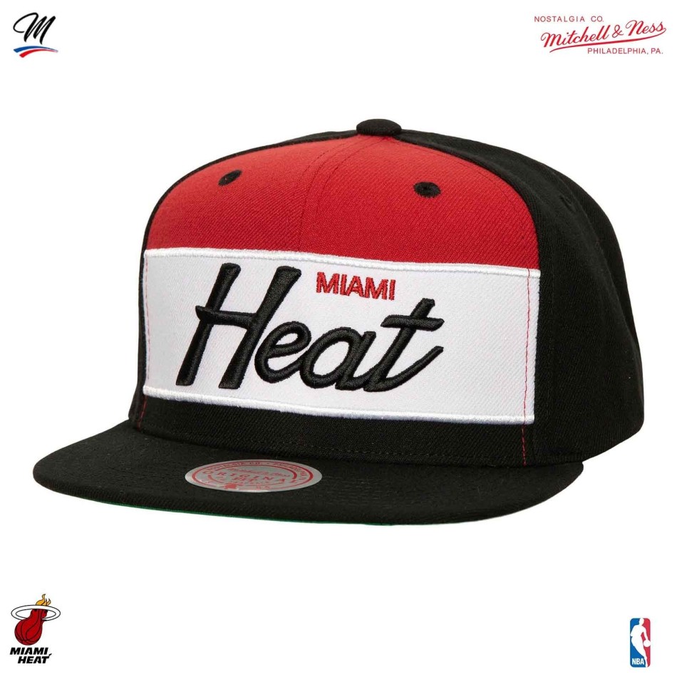 Casquette NBA Miami Heat HWC "Retro Sport" (Casquettes) Mitchell & Ness chez FrenchMarket