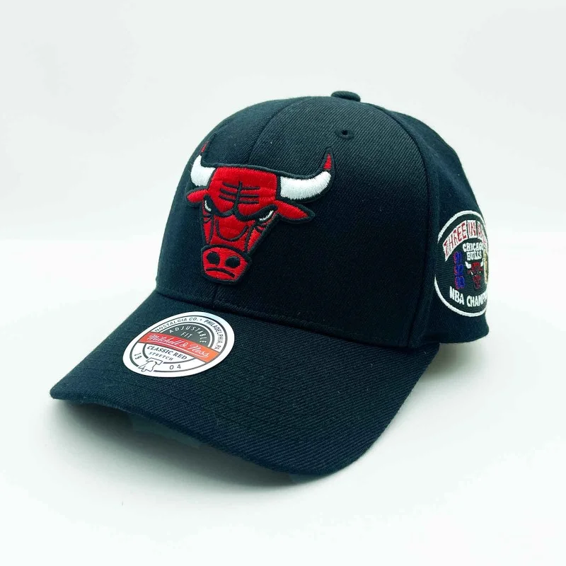 Mitchell & Ness - Casquette NBA Chicago Bulls "Home Town Classic" Noir Taille Unique