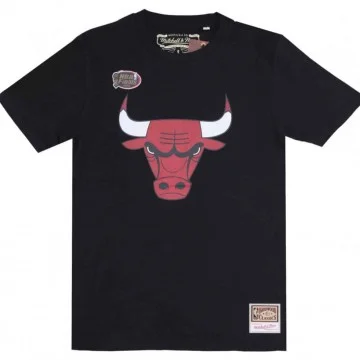 Chicago Bulls "NBA Team Logo" T-Shirt (Shirts) Mitchell & Ness auf FrenchMarket