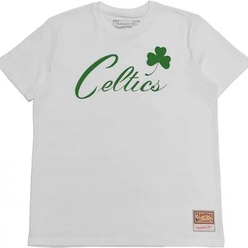 Boston Celtics "NBA Team Logo" T-Shirt (T-shirts) Mitchell & Ness chez FrenchMarket