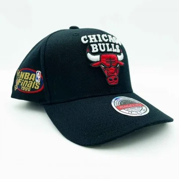 NBA Chicago Bulls "Top Spot Classic Red" Kappe (Cap) Mitchell & Ness auf FrenchMarket