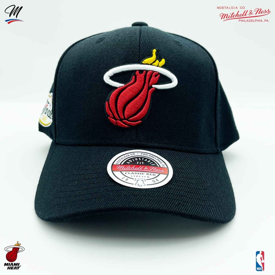 Miami Heat "Top Spot Classic Red" NBA Cap (Caps) Mitchell & Ness on FrenchMarket