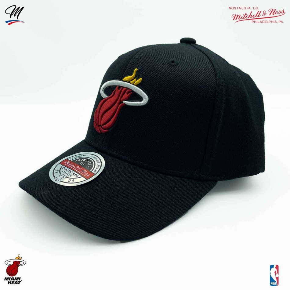 Miami Heat "Top Spot Classic Red" NBA Cap (Caps) Mitchell & Ness on FrenchMarket