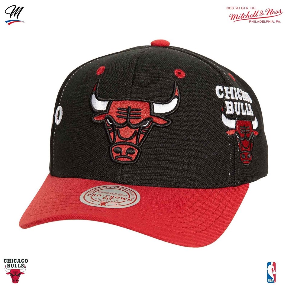 MITCHELL & NESS Chicago Bulls HWC "Overbite" NBA keps Fri leverans