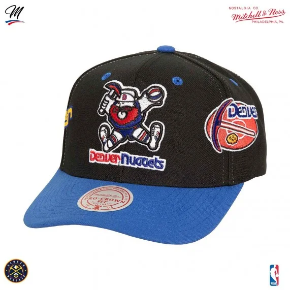 NBA Denver Nuggets HWC "Overbite" cap (Caps) Mitchell & Ness on FrenchMarket