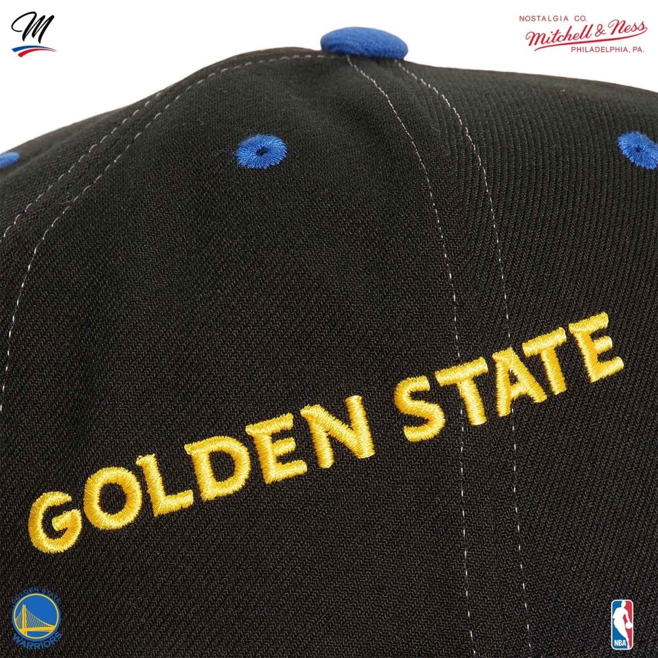 Casquette NBA Golden State Warriors HWC "Overbite" (Casquettes) Mitchell & Ness chez FrenchMarket
