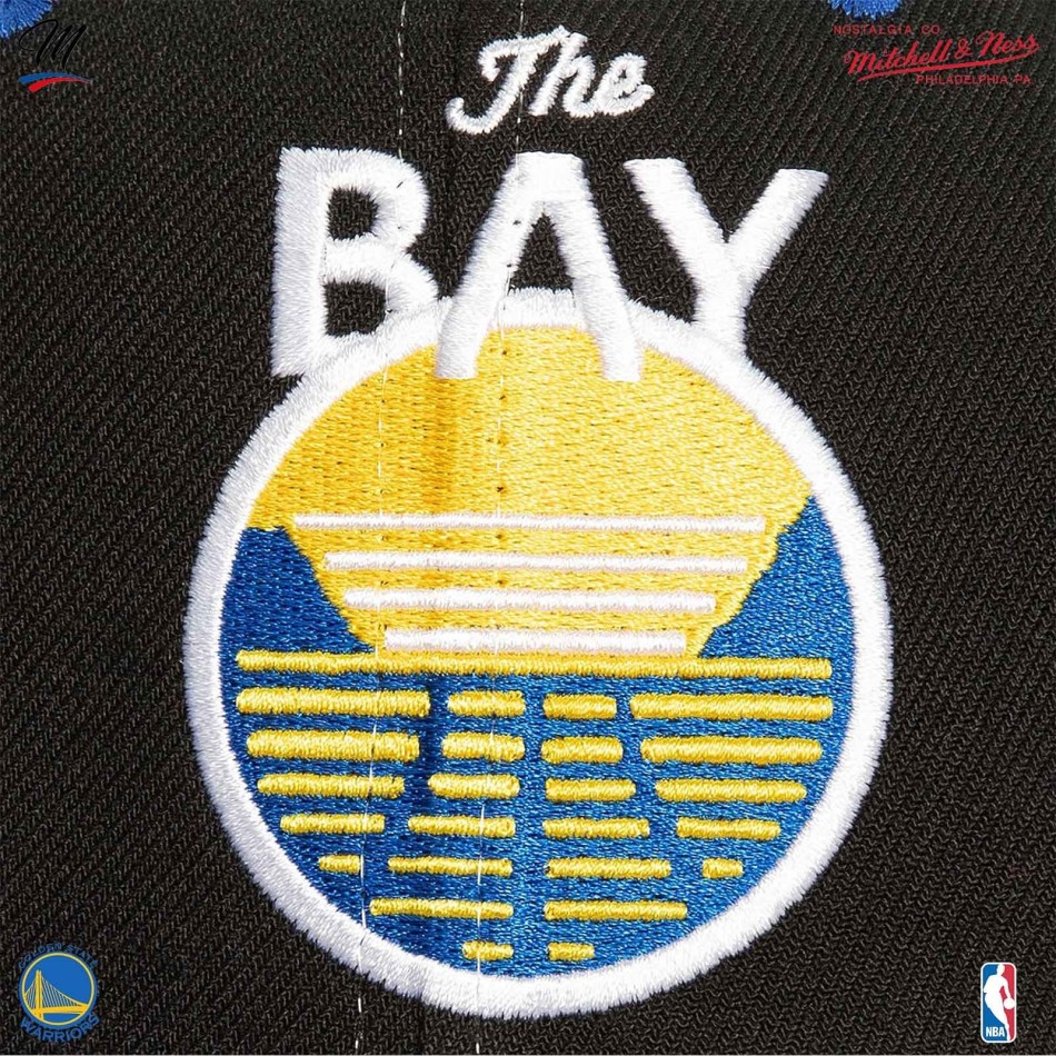 NBA Golden State Warriors HWC "Overbite" cap (Caps) Mitchell & Ness on FrenchMarket