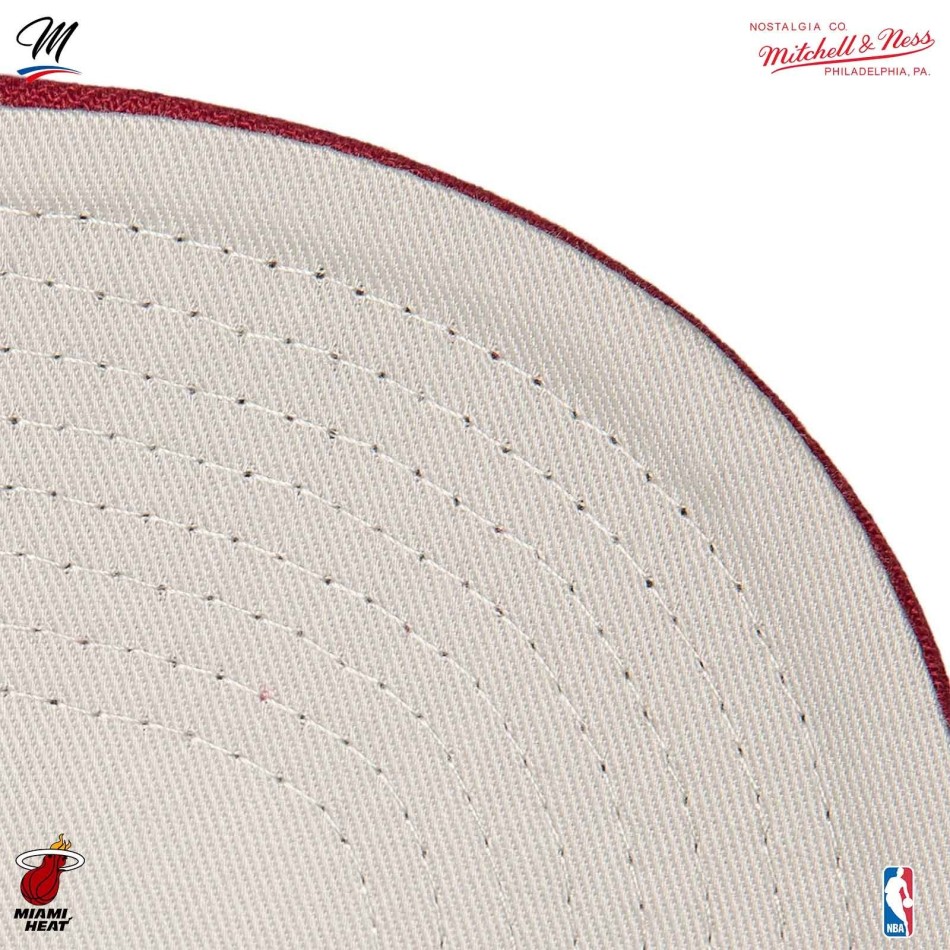 Casquette NBA Miami Heat HWC "Overbite" (Casquettes) Mitchell & Ness chez FrenchMarket