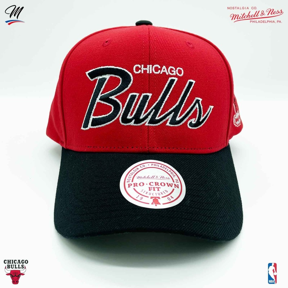 MITCHELL & NESS Chicago Bulls HWC "Team Script 2.0" NBA keps