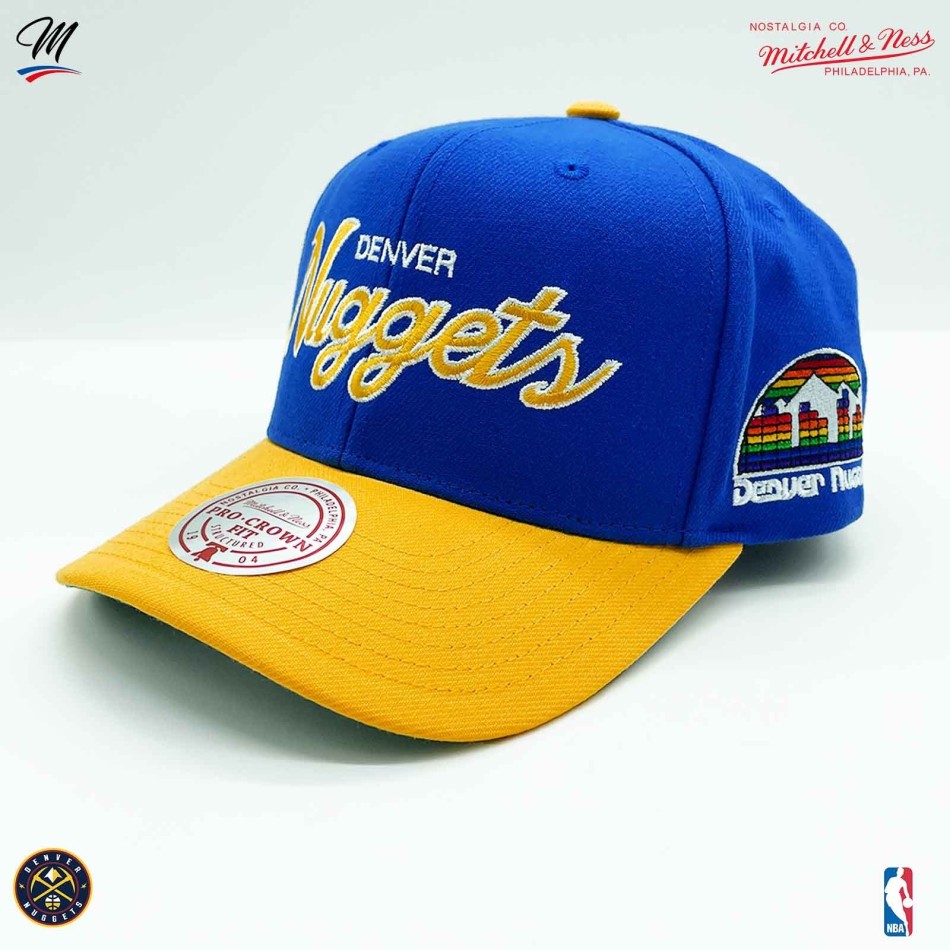 NBA Denver Nuggets HWC "Team Script 2.0" Cap (Cap) Mitchell & Ness auf FrenchMarket