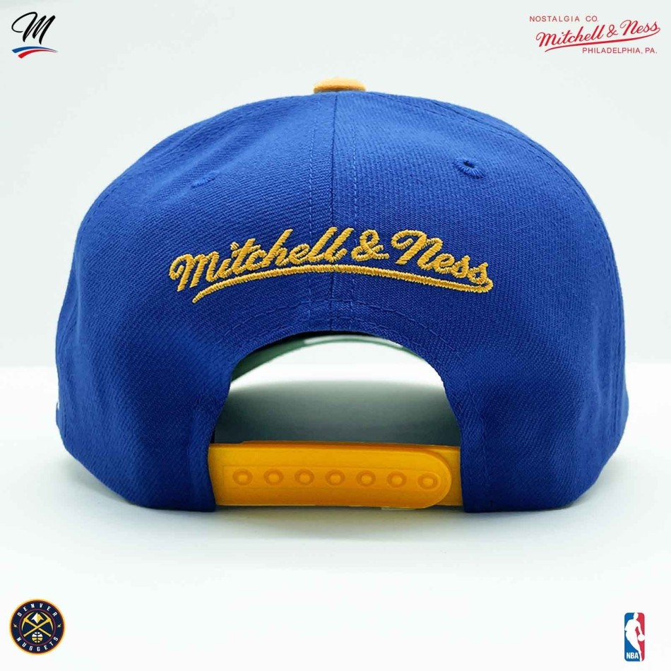 NBA Denver Nuggets HWC "Team Script 2.0" pet (Caps) Mitchell & Ness chez FrenchMarket