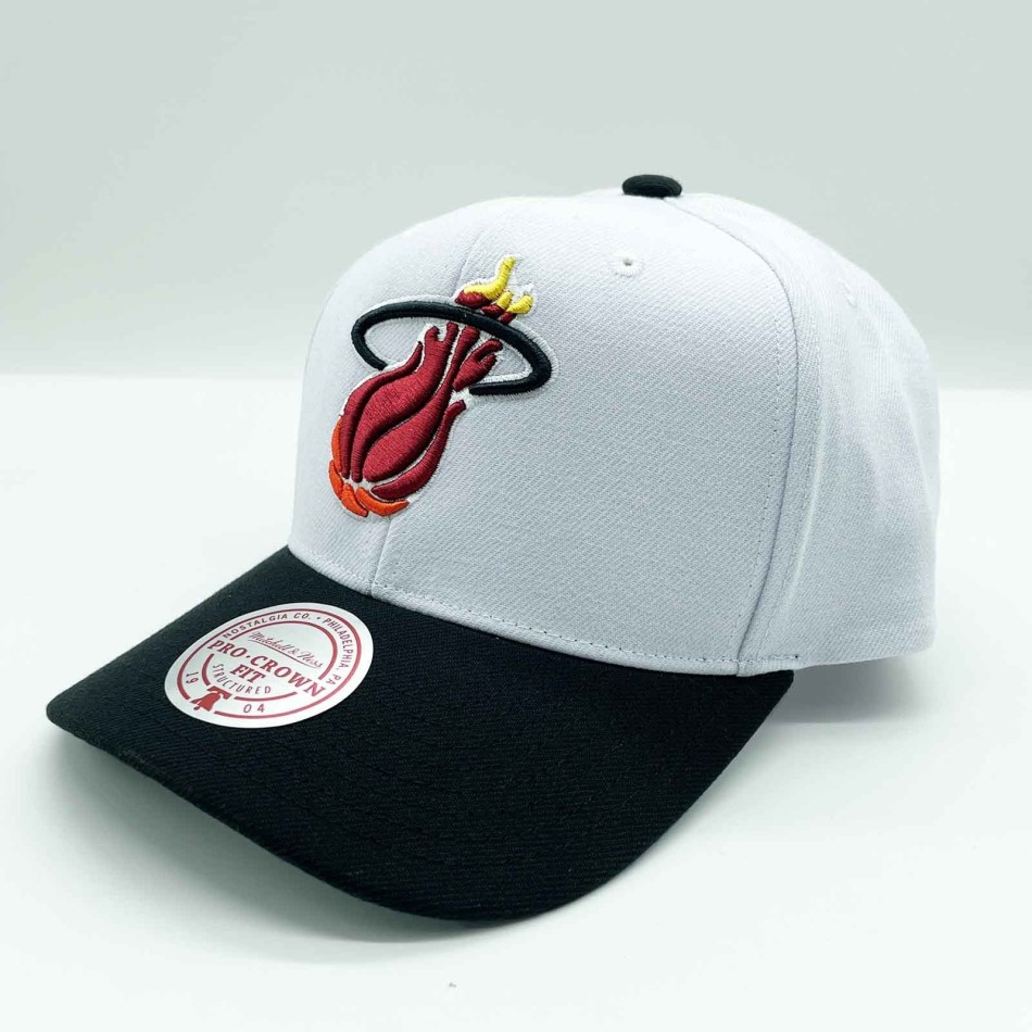 NBA Miami Heat HWC "Team 2 Tone 2.0" Cap (Caps) Mitchell & Ness on FrenchMarket