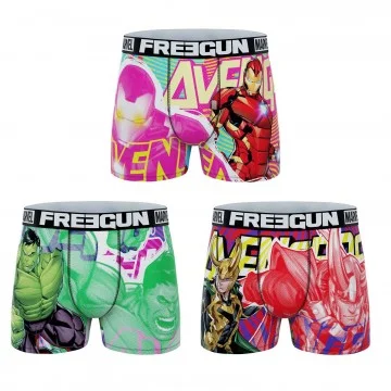 Lote de 3 calzoncillos para niño Marvel Avengers (Pack calzoncillos para niño) Freegun chez FrenchMarket