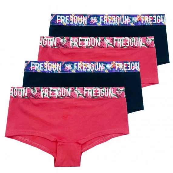 FREEGUN Lot de 4 Shorties Fille en Coton Bio (Boxer/Shorty) Freegun auf FrenchMarket