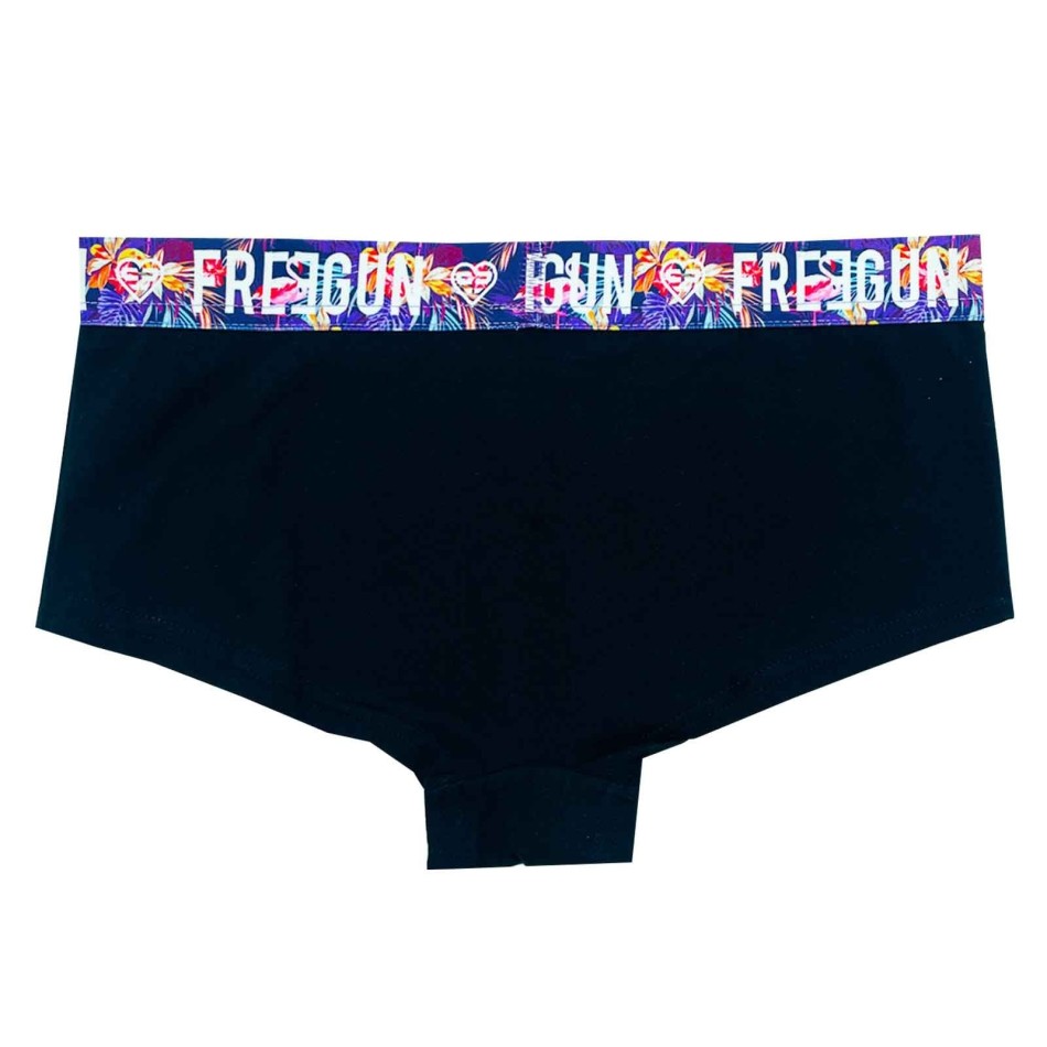 Juego de 4 calzoncillos de algodón orgánico para niñas (Boxers/Shorty) Freegun chez FrenchMarket