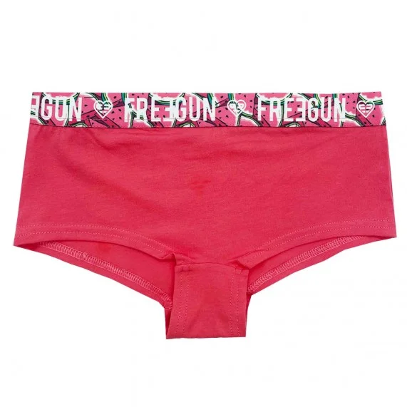 Juego de 4 calzoncillos de algodón orgánico para niñas (Boxers/Shorty) Freegun chez FrenchMarket