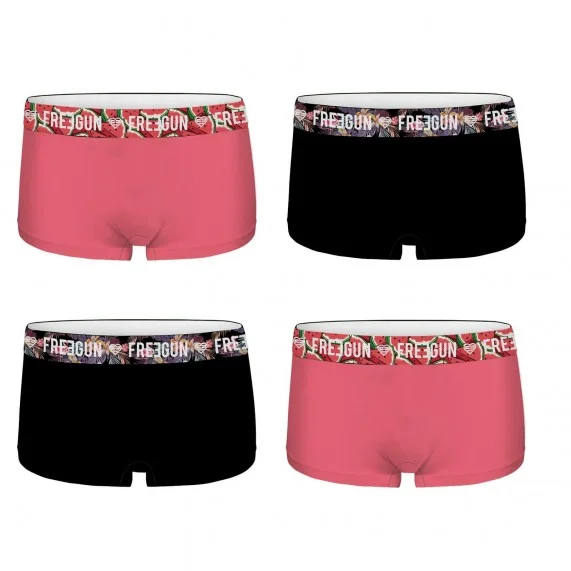 FREEGUN Lot de 4 Shorties Fille en Coton Bio (Boxer/Shorty) Freegun auf FrenchMarket