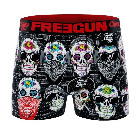 Chupa Chups" doodshoofd microvezel boxer voor jongens (Boksers) Freegun chez FrenchMarket