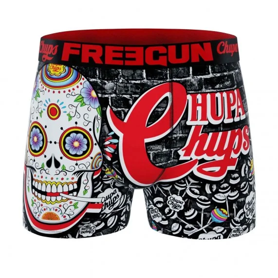 Chupa Chups" doodshoofd microvezel boxer voor jongens (Boksers) Freegun chez FrenchMarket