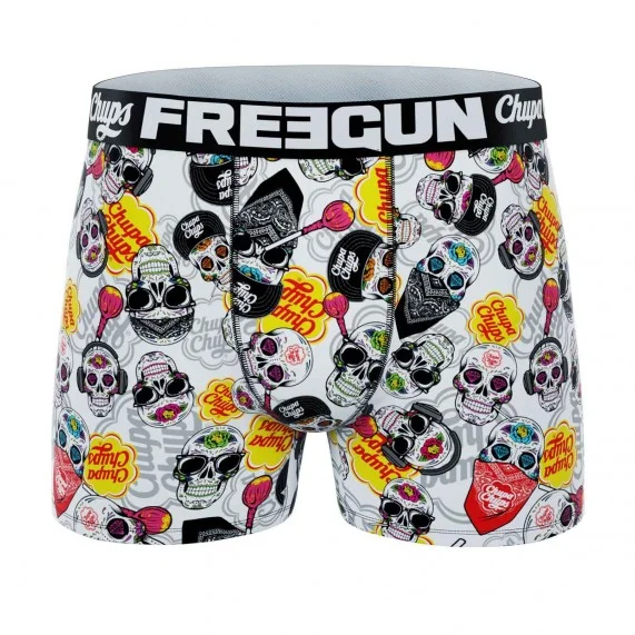 Chupa Chups" doodshoofd microvezel boxer voor jongens (Boksers) Freegun chez FrenchMarket
