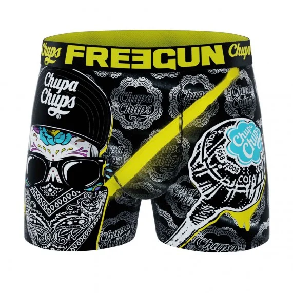Chupa Chups" doodshoofd microvezel boxer voor jongens (Boksers) Freegun chez FrenchMarket