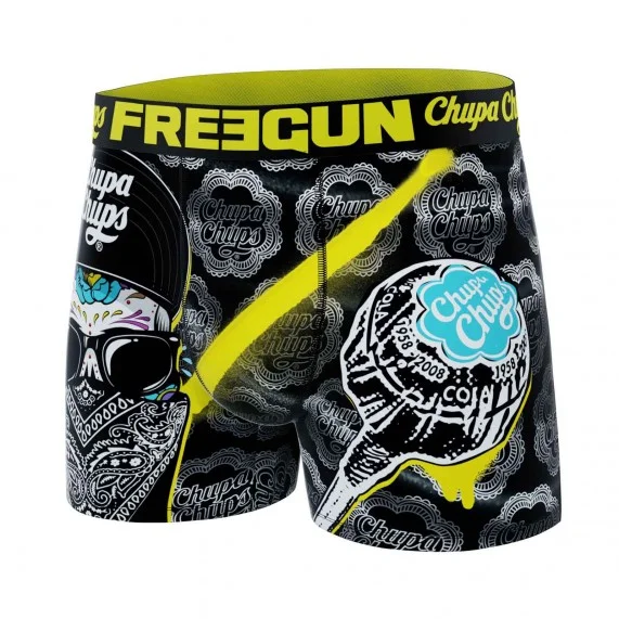 Chupa Chups" doodshoofd microvezel boxer voor jongens (Boksers) Freegun chez FrenchMarket