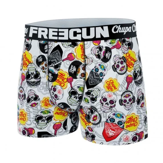 Chupa Chups" doodshoofd microvezel boxer voor jongens (Boksers) Freegun chez FrenchMarket