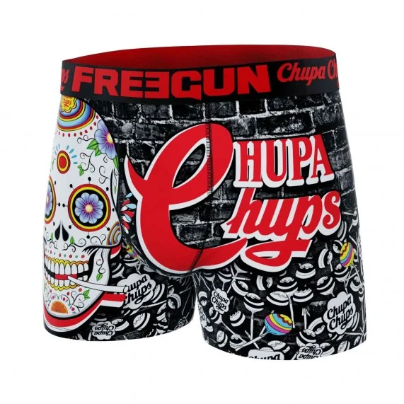Chupa Chups" doodshoofd microvezel boxer voor jongens (Boksers) Freegun chez FrenchMarket