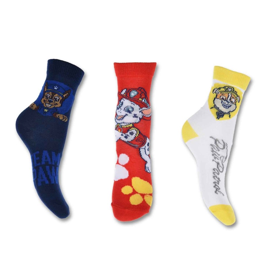 Förpackning med 6 par patrullstrumpor för pojkar