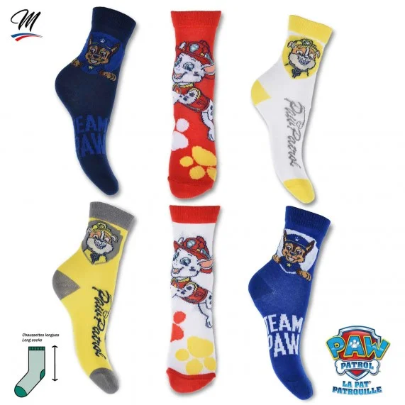 Pack of 6 Pairs of Pat' Patrol Boy Socks (Fantasies) French Market on FrenchMarket