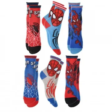 Lot de 6 Paires de Chaussettes Garçon MARVEL Spider-Man (Fantaisies) French Market chez FrenchMarket