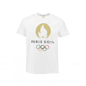 Heren T-shirt "Olympische Spelen Parijs 2024" Gerecycled Katoen (T-shirts) French Market chez FrenchMarket