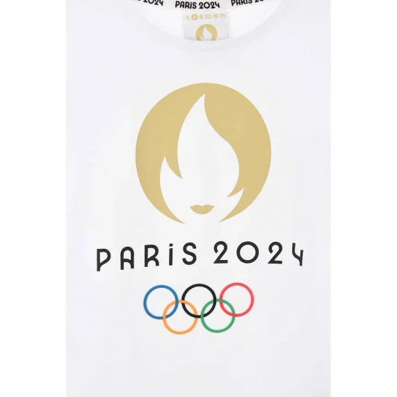 Kinder-T-shirt "Olympische Spelen Parijs 2024" 100% Katoen (T-Shirt) French Market chez FrenchMarket