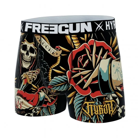 Calzoncillos Rock & Tattoo "HYRAW" para hombre (Boxers) Freegun chez FrenchMarket