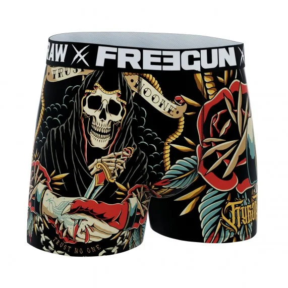 Boxer Mann Rock & Tattoo "HYRAW" (Boxershorts Mann) Freegun auf FrenchMarket