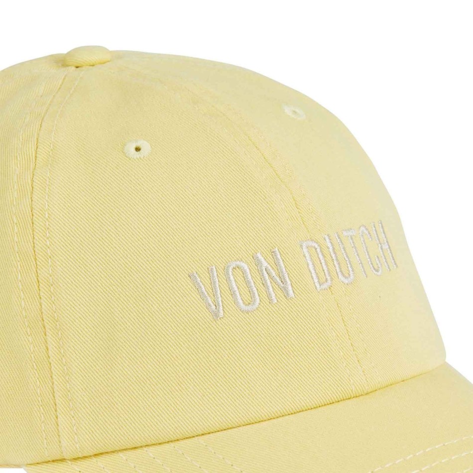 VON DUTCH Dad Cap Mjuk broderad offwhite 100% bomull Fri frakt
