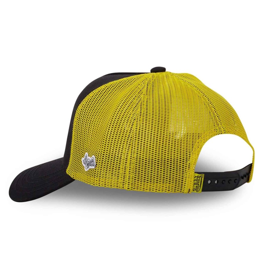 VON DUTCH Trucker Cap "Black & Yellow" Free delivery France